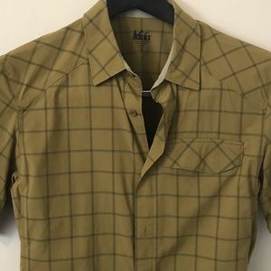 REI Men’s Quick Dry Wicking Short Sleeve Polo M